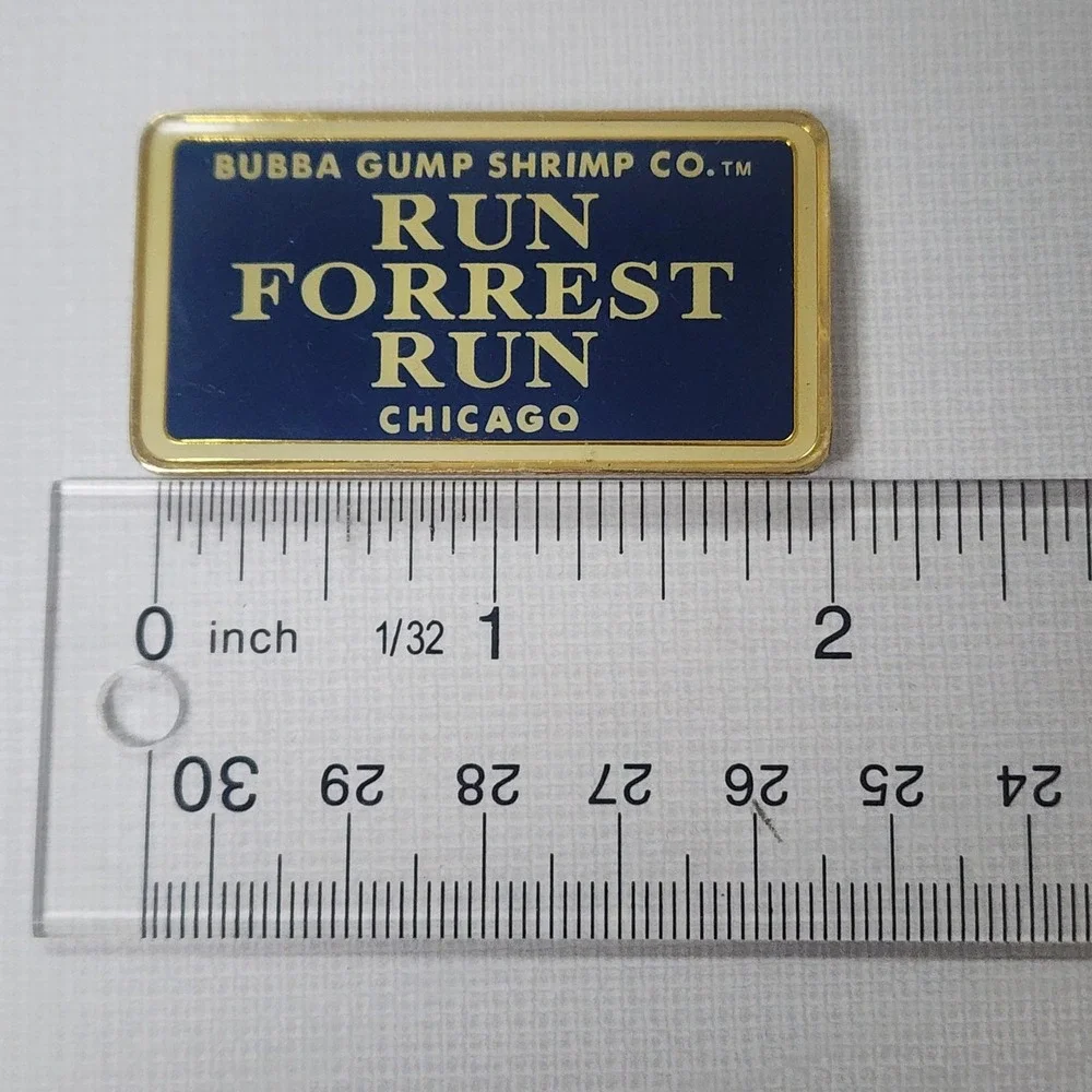 Vtg 1998 Bubba Gump Shrimp Company Restaurant Chicago, IL Souvenir Fridge Magnet